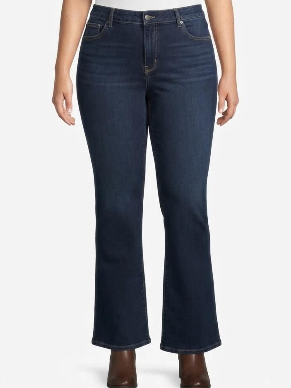 Lane Bryant Bootcut Jeans Dark Blue Denim Genius Fit Size 20 Reg
